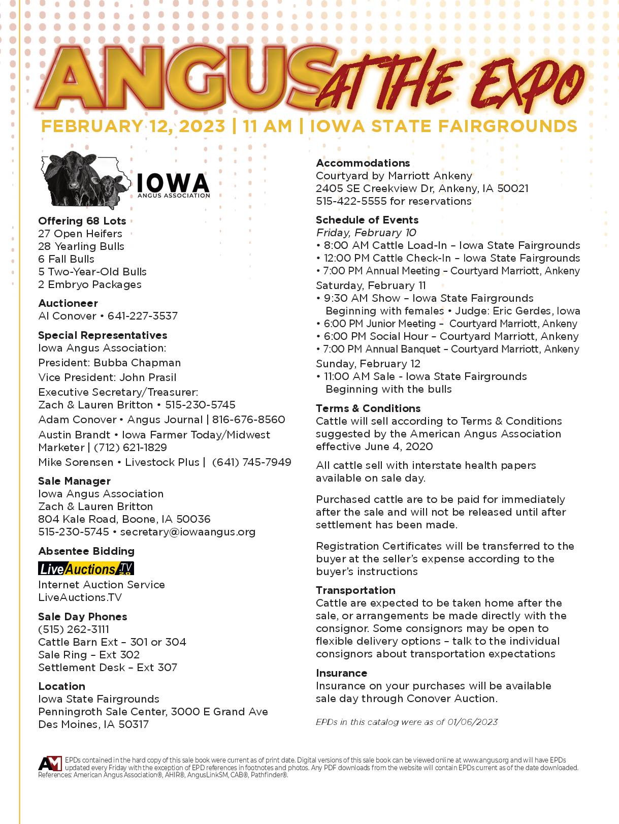 Iowa Beef Expo Angus Sale