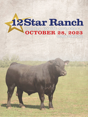12 Star Ranch Bull and Female Sale book