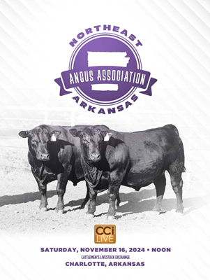 Northeast Arkansas Angus Association Fall Sale Book Cover