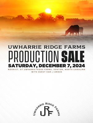 Uwharrie Ridge Farms Production Sale book